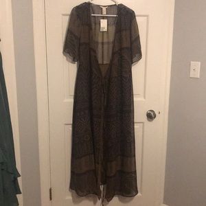 H & M wrap print dress